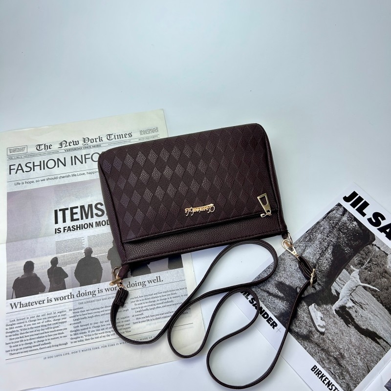 Geantă de damă din PU, stil pătrat mic, formă orizontală, închidere cu fermoar, căptușeală poliester-cotton