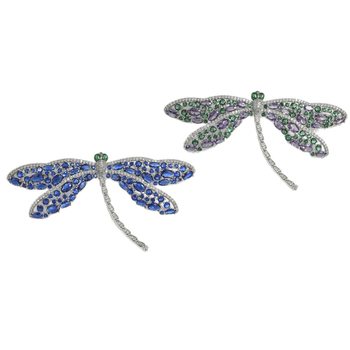Ženska Dragonfly broš s gradijentnim bojama – umjetnički i luksuzni dodatak za sako