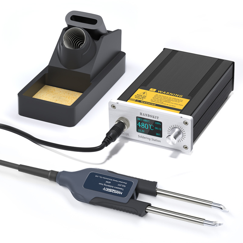 Handskit T12 stație de lipire cu temperatură constantă pentru reparații la telefoane mobile, cip STM32, Sudură generală, 0,7 kg