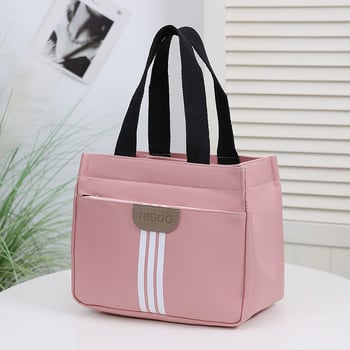 Torba od Oxford platna u gradskom stilu sa zatvaračem, vertikalni kvadratni oblik, poliesterova podstava