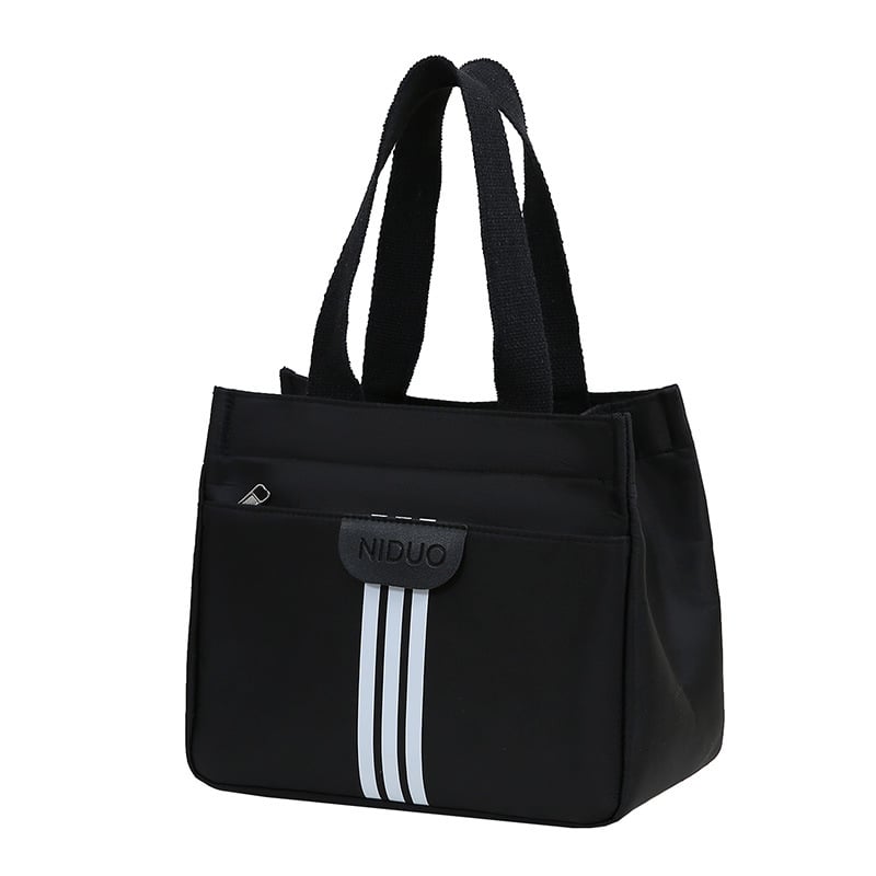 Torba od Oxford platna u gradskom stilu sa zatvaračem, vertikalni kvadratni oblik, poliesterova podstava