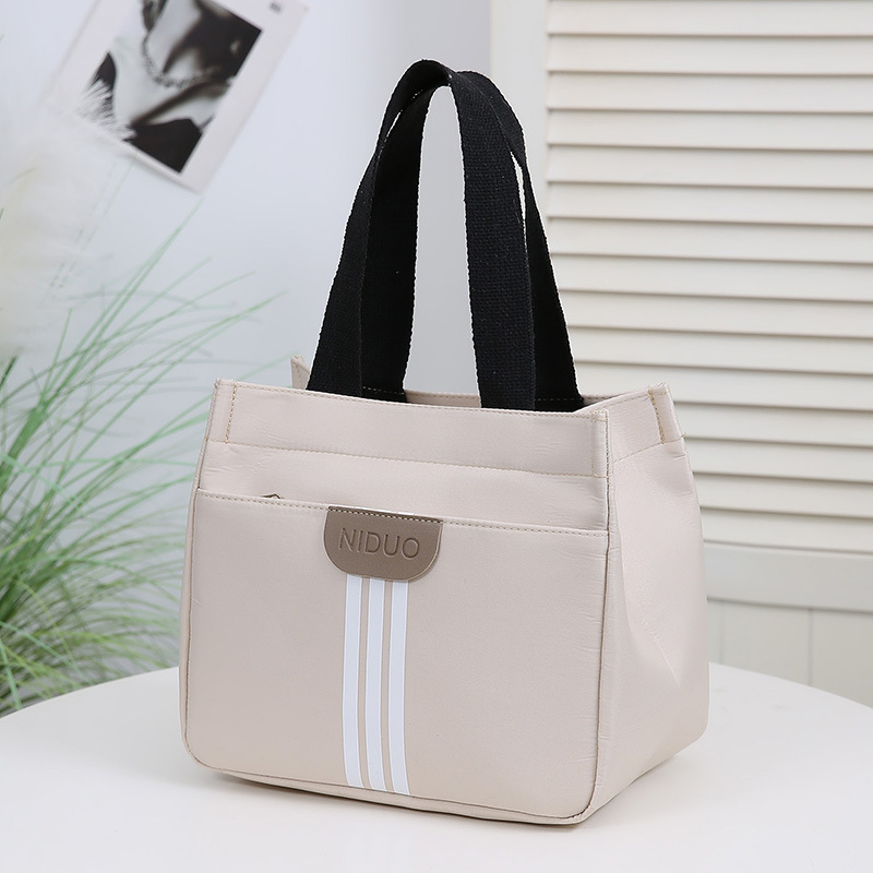 Torba od Oxford platna u gradskom stilu sa zatvaračem, vertikalni kvadratni oblik, poliesterova podstava