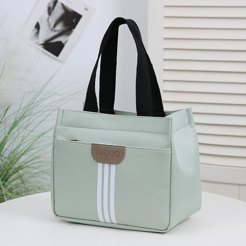 Torba od Oxford platna u gradskom stilu sa zatvaračem, vertikalni kvadratni oblik, poliesterova podstava