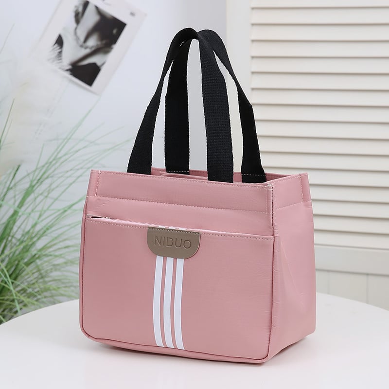 Torba od Oxford platna u gradskom stilu sa zatvaračem, vertikalni kvadratni oblik, poliesterova podstava