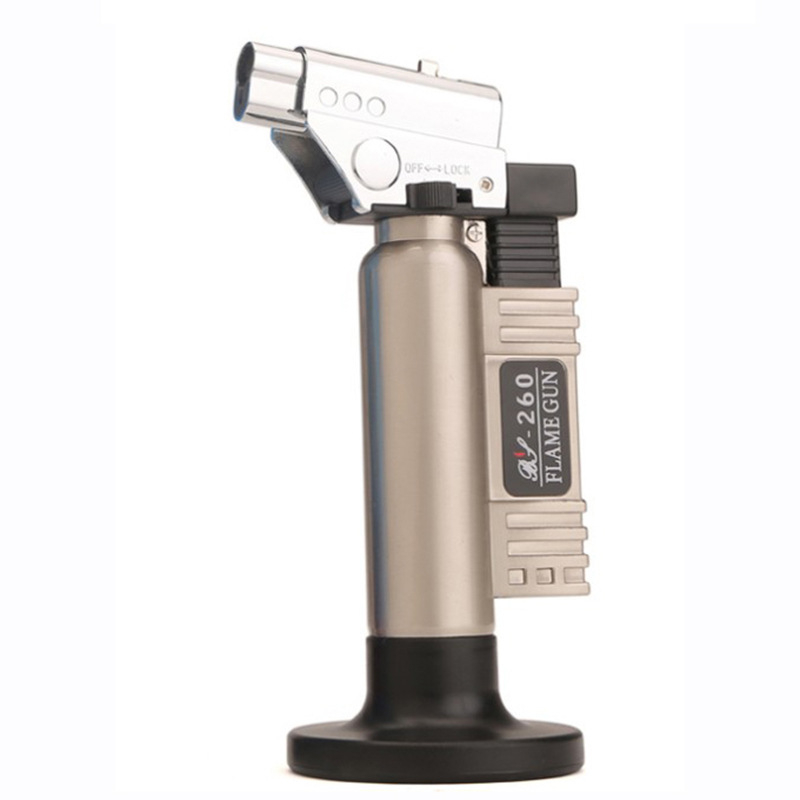 FS BS-260 butános hegesztő lángpisztoly elektronikus gyújtással, szélálló fémtest, magas hőmérsékletű hegesztés szemüvegekhez és fogászati felhasználásra