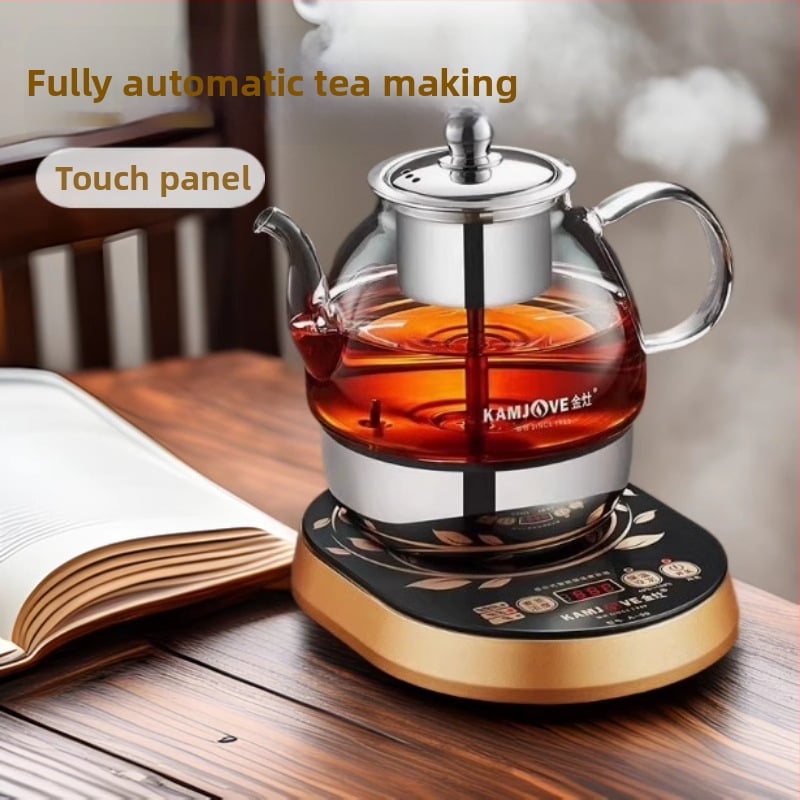 Jinzao A-99 visiškai automatizuotas Pu'er arbatos gaminimo įrenginys su garavimo purkštuvu, stiklinis korpusas, jutiklinis valdymas, 220V