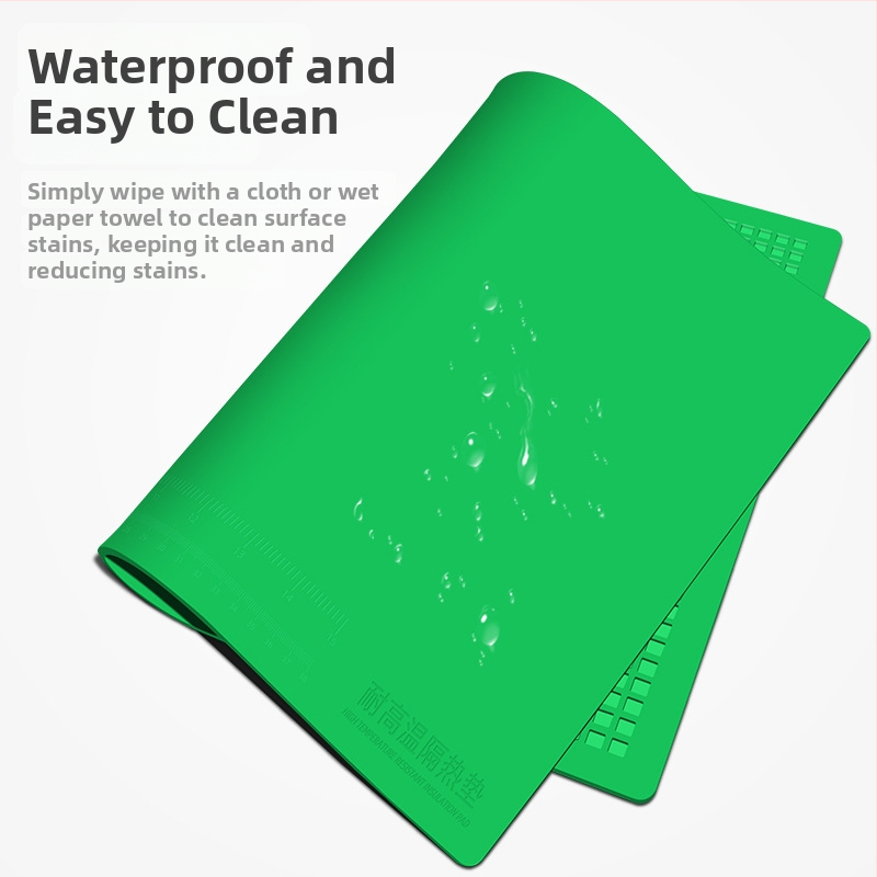 Garton JSD-706 Augstā temperatūras izturīga silikona darba paliktnis mobilo telefonu un PCB remontam, 5 mm biezums, mīksts materiāls