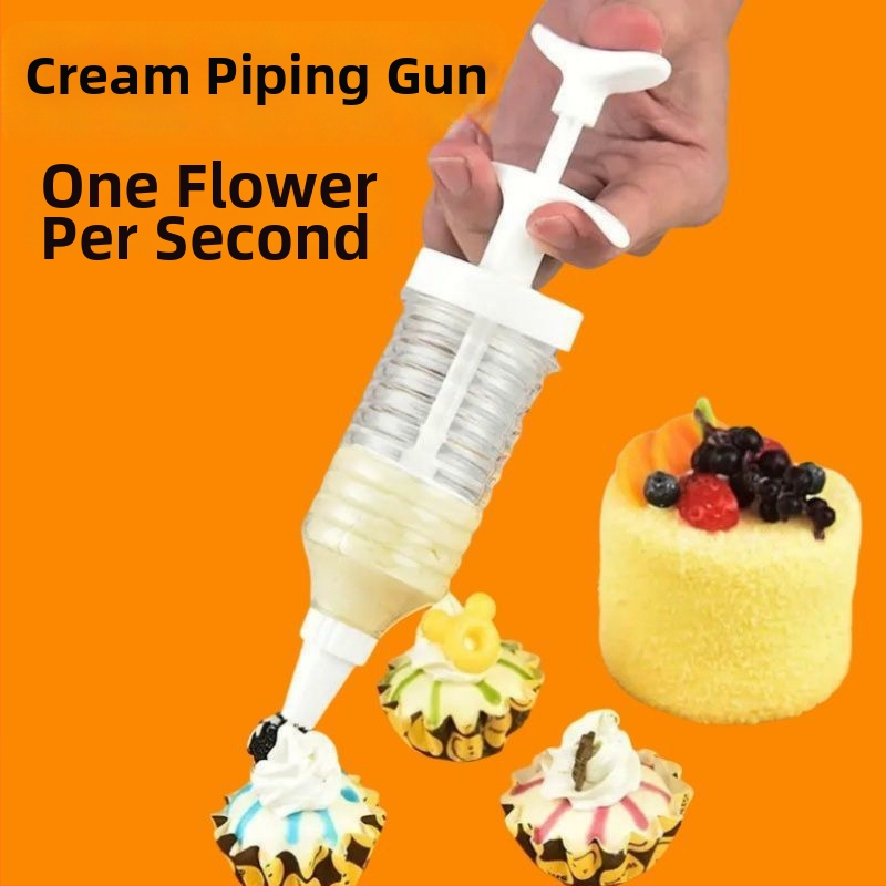 Dekorēšanas pistole ar uzgaliem un dekorēšanas maisiņu – Unique, moderns vienkāršs stils, izlaidums 2023