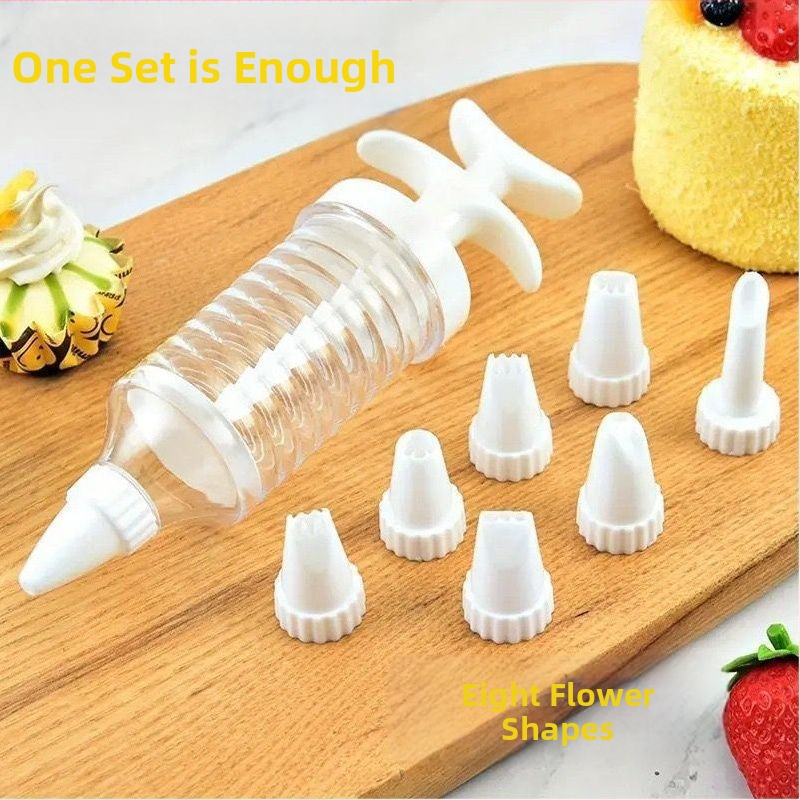 Dekorēšanas pistole ar uzgaliem un dekorēšanas maisiņu – Unique, moderns vienkāršs stils, izlaidums 2023