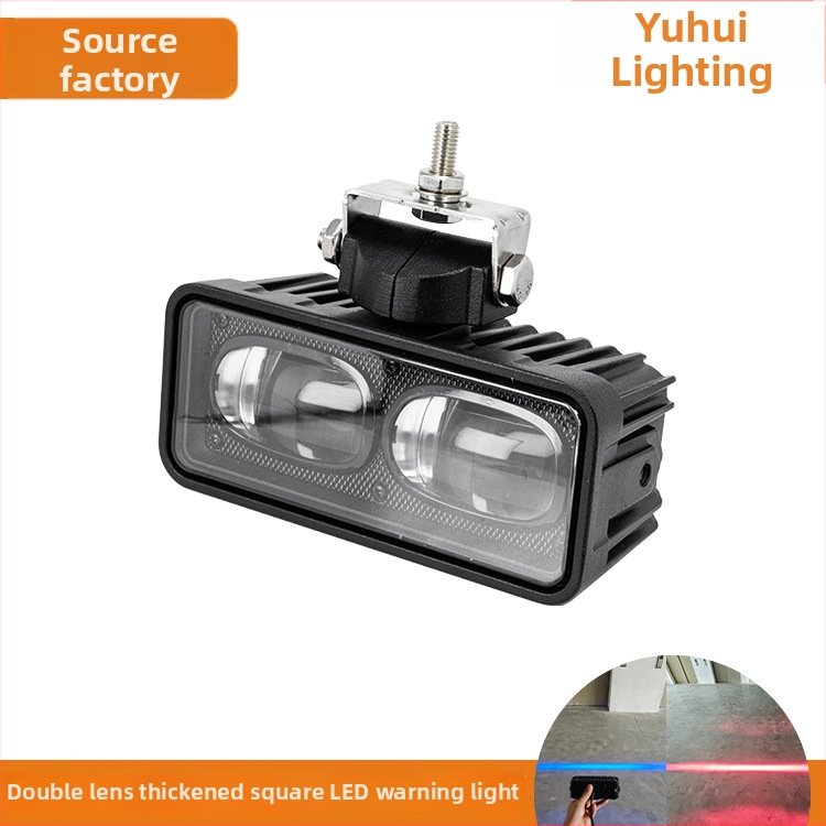 LED vieno raidės saugos darbinės zonos lemputė, DC12-100V, 30W, Modelis YH-2275/2276, Aliuminio lydinio korpusas, tinkama keltuvams ir AGV