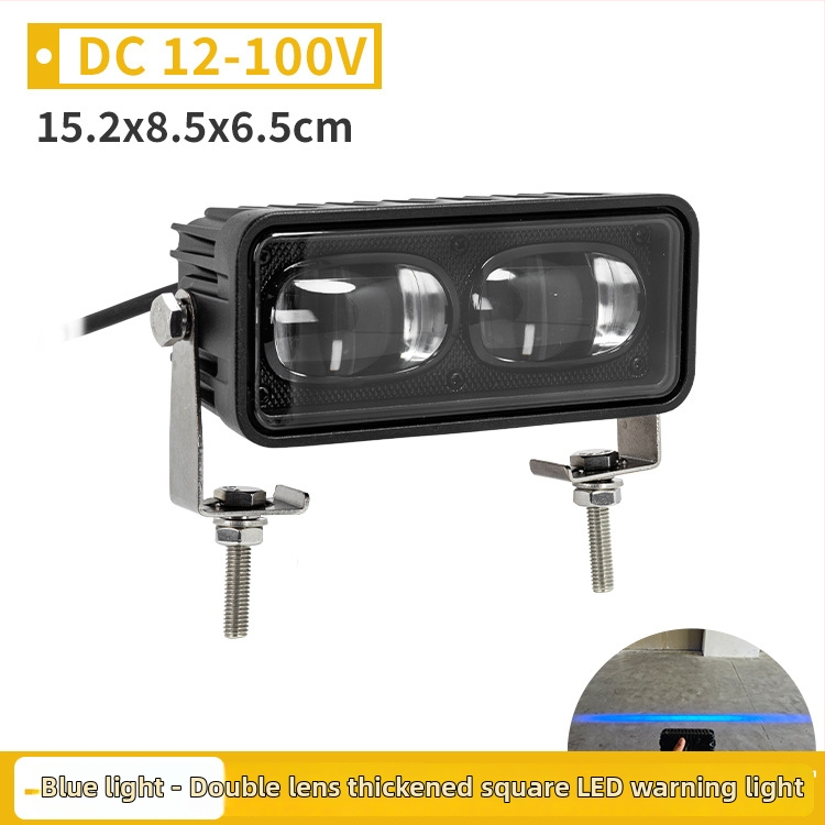 LED vieno raidės saugos darbinės zonos lemputė, DC12-100V, 30W, Modelis YH-2275/2276, Aliuminio lydinio korpusas, tinkama keltuvams ir AGV