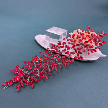 Kristāla matu diadēma – roku darbs, ģeometrisks dizains, plaid raksts, mīksta un lokāma.