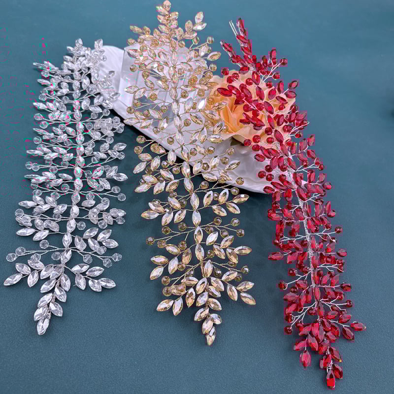 Kristāla matu diadēma – roku darbs, ģeometrisks dizains, plaid raksts, mīksta un lokāma.