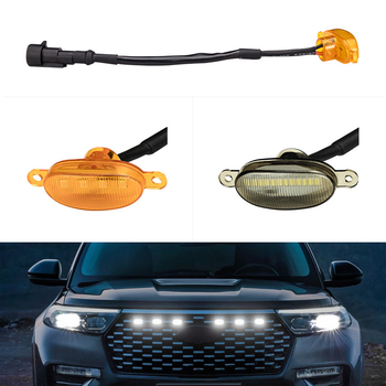 Tacoma centrinė grotelė LED šviesa — DRL, 12V, 1W, 0,3A, ABS, veržtiniu tvirtinimu