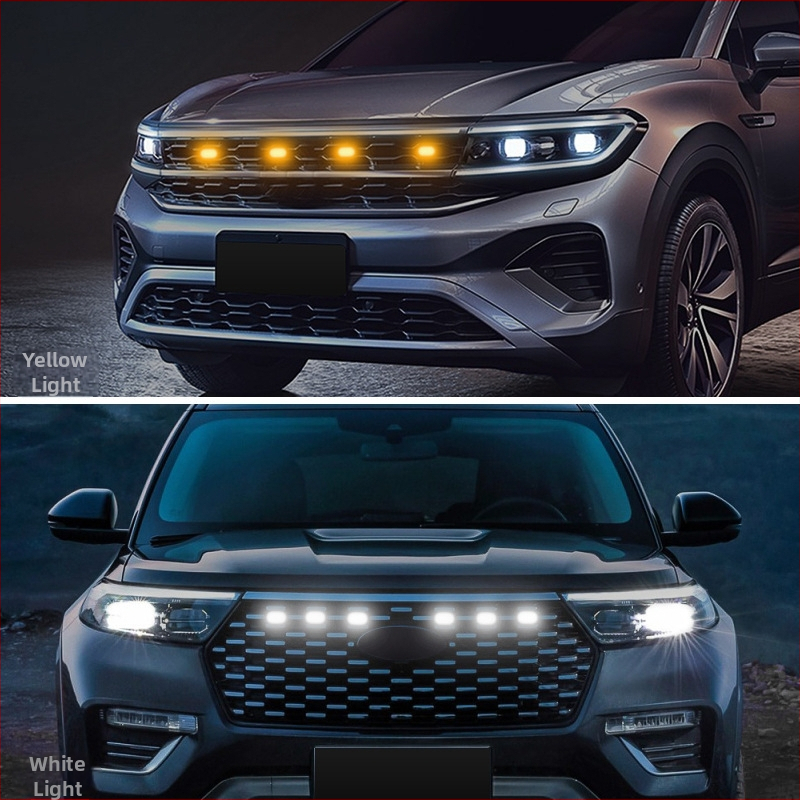 Tacoma centrinė grotelė LED šviesa — DRL, 12V, 1W, 0,3A, ABS, veržtiniu tvirtinimu