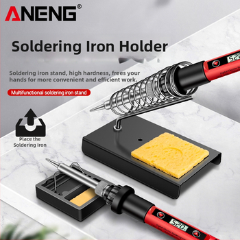 ANENG pilnmetāla kvadrātveida lodēšanas statīvs, dzelzs liešana, fiksēts