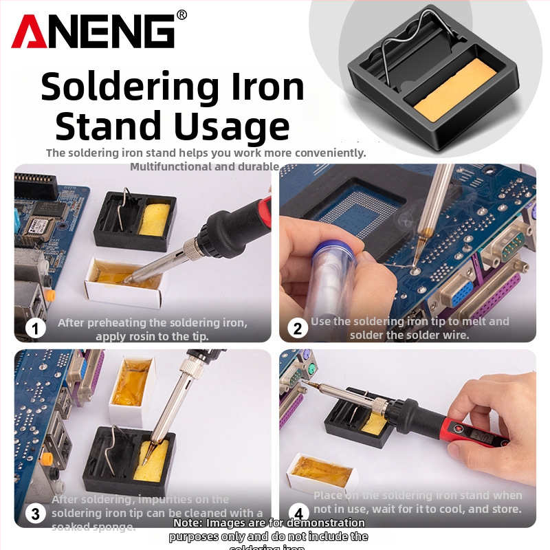 ANENG pilnmetāla kvadrātveida lodēšanas statīvs, dzelzs liešana, fiksēts