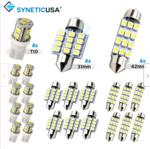 Εσωτερικός LED λαμπτήρας ανάγνωσης αυτοκινήτου, 12V, 5W, 6500K, πηγή φωτός LED, μοντέλο Συνδυασμένη λάμπα