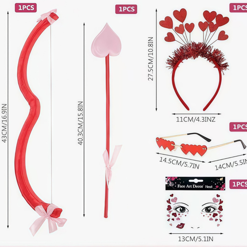 Jucărie arc și săgeată – săgeata lui Cupidon / săgeata Zeiței, accesorii pentru costum, DINGJUE, adulți, toamna 2025, în stoc