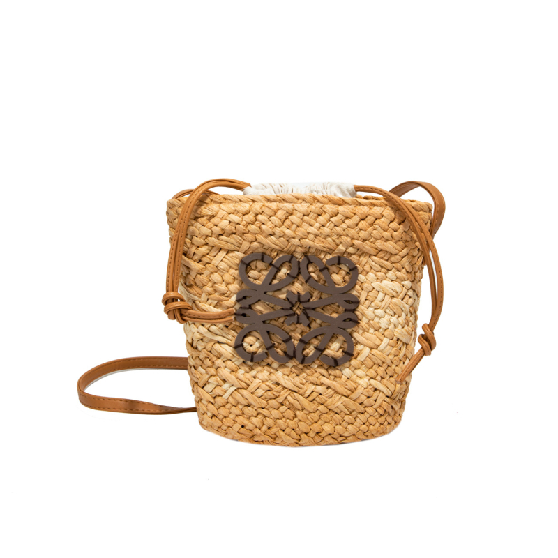 Ženska torba od slame, ručno pletena, ovalnog oblika, stil Urban simplicity, zatvaranje vrpcom, poliester podstava, unutarnji džepovi za telefon i identifikacijsku karticu, trodimenzionalna torba, proljeće 2025