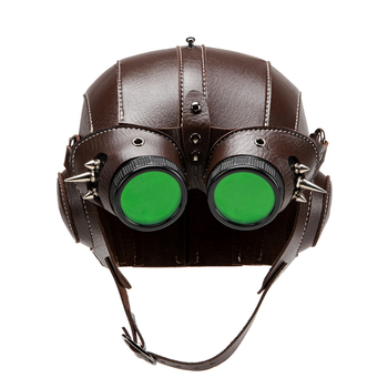 Steampunk PU kapa s ukrasnom kopčom, umjetna koža, Gear duke, originalni dizajn, jesen 2025 izdanje