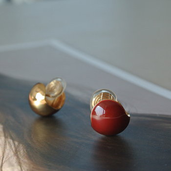 Clips de urechi pentru femei, cupru, design geometric, placare electroplată, Mosquito coil ear clip