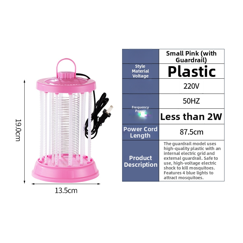 Lampa za komarce LED – električni šok, za 21–30 m², ABS kućište, NiZnFe mreža