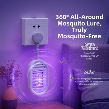 Išmanioji elektros lemputė komarams ir musių naikinti namų ir restorano naudojimui, 10V, 1W, elektrinis šokas