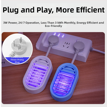Išmanioji elektros lemputė komarams ir musių naikinti namų ir restorano naudojimui, 10V, 1W, elektrinis šokas