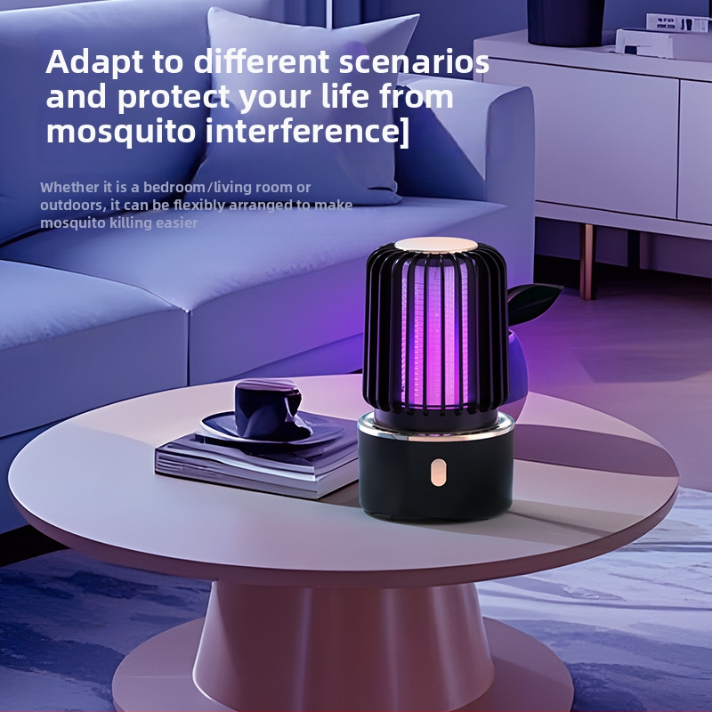 Lampica za uništavanje komaraca s LED, ugrađena baterija 1001–1600mAh, punjenje 1–3 h, pogodna za 41–60 m², hvatanje i električni šok