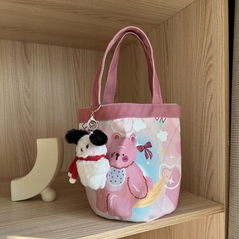 Bucket torba od PU kože, stil košare, podstava od platna, brend Unique, za svakodnevnu uporabu