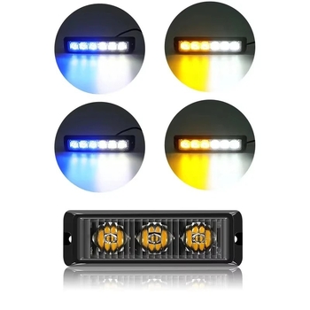 24V LED šoninė lemputė automobiliams ir sunkvežimiams — universalaus modelio ABS+LED konstrukcija, įspėjimo ir ambiento apšvietimas