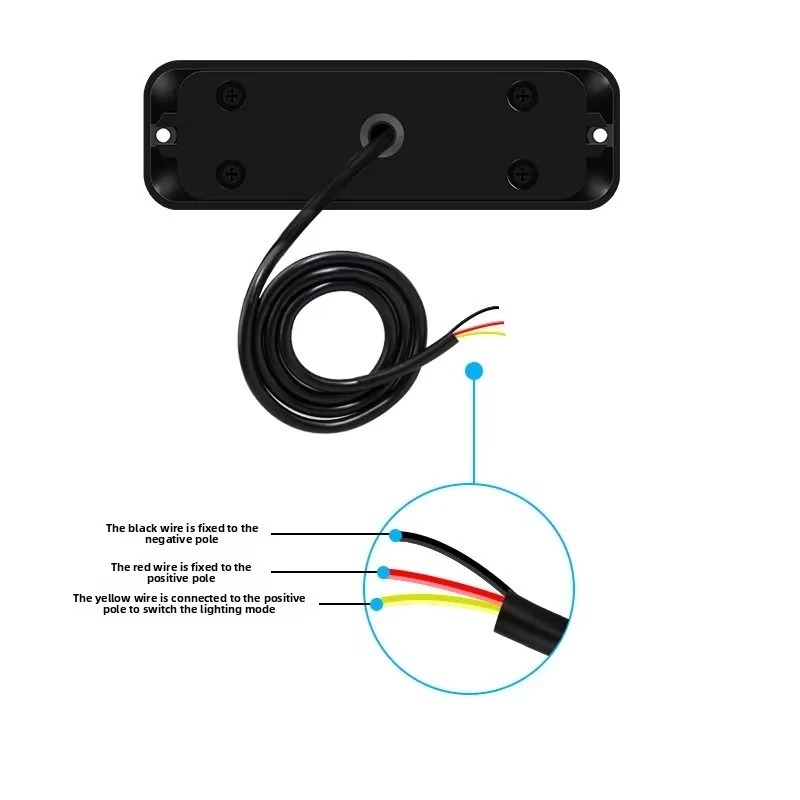 24V LED šoninė lemputė automobiliams ir sunkvežimiams — universalaus modelio ABS+LED konstrukcija, įspėjimo ir ambiento apšvietimas