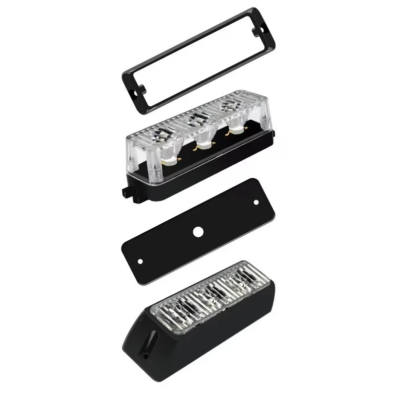 24V LED šoninė lemputė automobiliams ir sunkvežimiams — universalaus modelio ABS+LED konstrukcija, įspėjimo ir ambiento apšvietimas