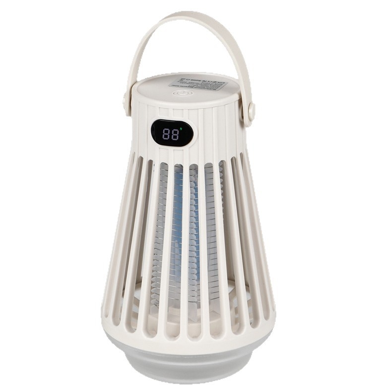 Prijenosna lampa za ubijanje komaraca, tiha i učinkovita, fotokatalitska zamka svjetlom, UV lampa, ugrađena baterija 1001–1600mAh, pokrivenost 11–20㎡, punjenje 1–3 sata