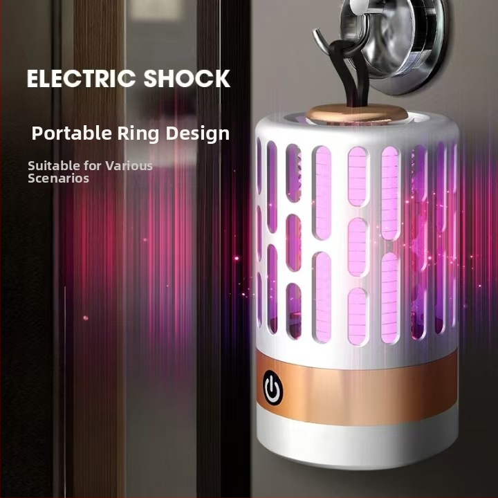 Elektrinis šokas komarų gaudyklė, USB įkrovimas, vidaus naudojimui, fotokatalizacijos gaudyklė, Modelis 666