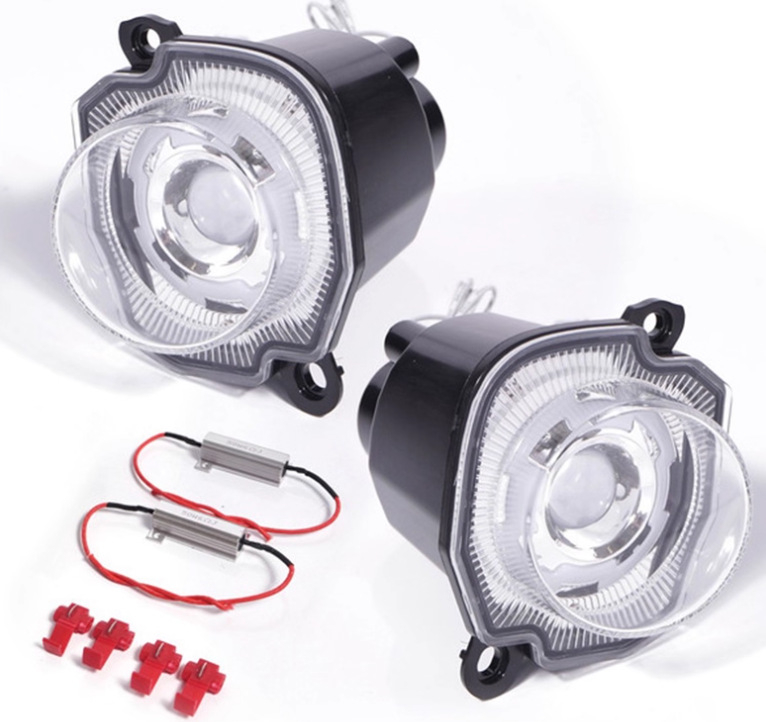 LED dienos šviesos ir priekinis signalas Jimny JB74/JB64 — 18× LED 3030 1W, 9-16V