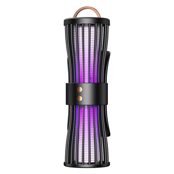 Lampica za ubijanje komaraca električnim šokom, s ugrađenom baterijom 1800mAh, LED svjetlom, za unutarnju i vanjsku upotrebu, domet 11–20 m², punjenje 1–3 h