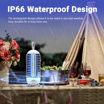 Újratölthető kültéri szúnyogirtó lámpa, WY-006 modell, 10W, 1400V, CE tanúsítvány