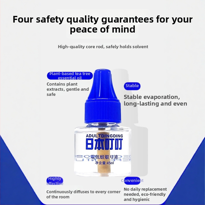 Elektrinis skystas formos uodų atbaidymo priemonė, 45 ml, bekvapė, vidaus naudojimui, tinkamas mamoms ir kūdikiams