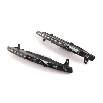 LED dienos žibintai Audi Q7 (10-15 metų), medžiaga PC+LED, Modeliai 4L0953042e/4L0953041e, Detalės 4L0953041d/4L0953042d