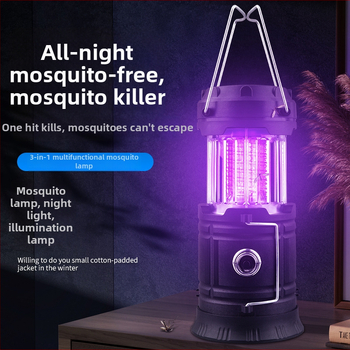 Wild Wolf Tri u jedno vanjska LED lampa protiv komaraca – prijenosna kamping LED lampa s proširivim dizajnom