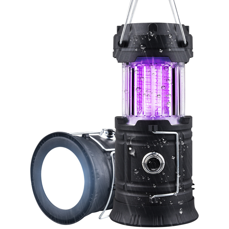 Wild Wolf Tri u jedno vanjska LED lampa protiv komaraca – prijenosna kamping LED lampa s proširivim dizajnom