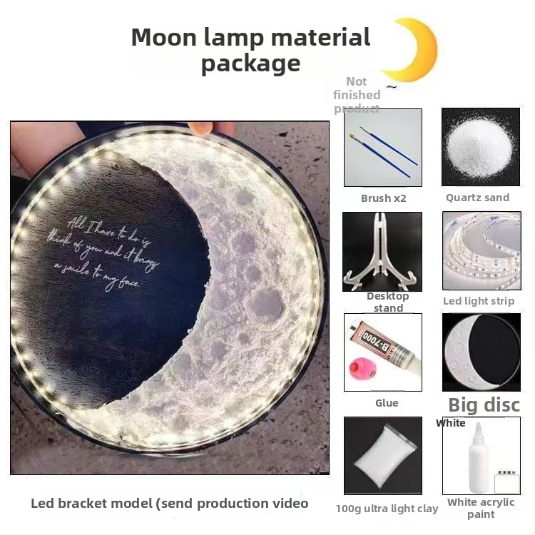 DIY LED Lampa Mjeseca – Zidna Dekorativna Lampa s Fazama Mjeseca