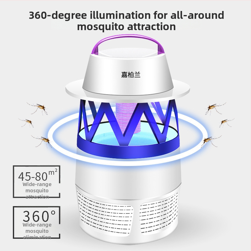 Plug-in LED lampa za ubijanje komaraca, unutarnja upotreba, usisni sustav, aluminijska mreža, pogodna za 41–60 m²