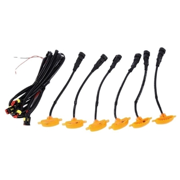 Dienos žibintai transporto priemonėms — PC medžiaga, 12–24V, universaliniai modeliai, pritaikomi