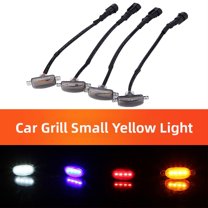 Dienos žibintai transporto priemonėms — PC medžiaga, 12–24V, universaliniai modeliai, pritaikomi