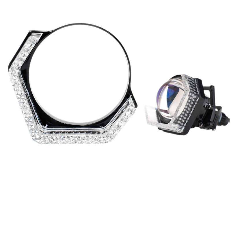 Automobilio Angel Eye dekoratyvinis gaubtas, 5D integruotas, akrilas, 8W, ≤36V, adsorcinis tvirtinimas, universalus suderinamumas