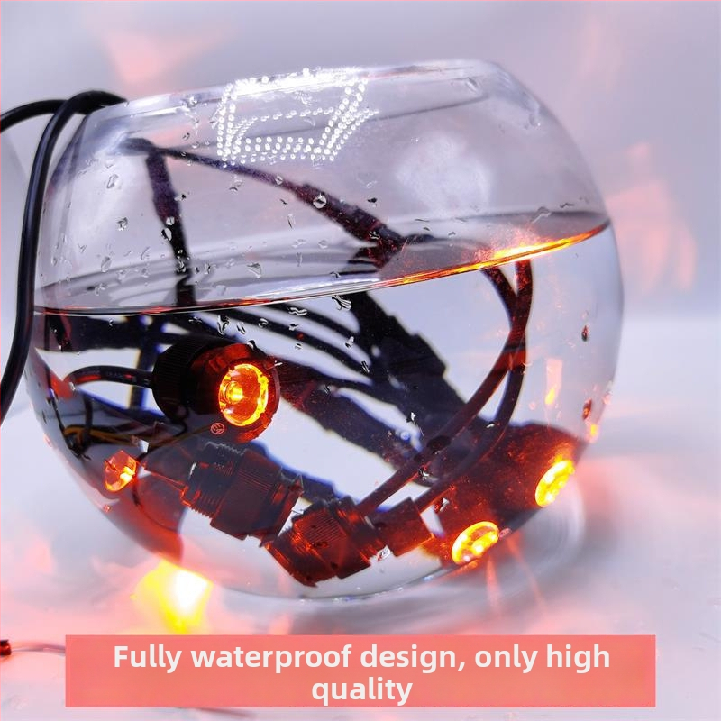 Automobilių LED dienos žibintai, IP68, aliuminio lydinio korpusas, 12V, 100–120 lm/LED