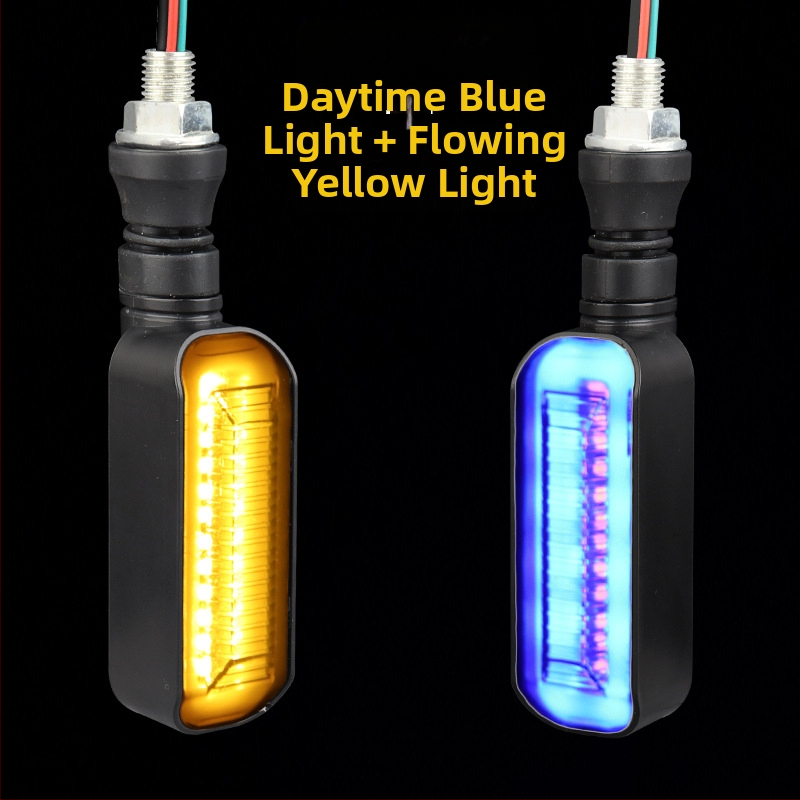 LED posūkio žibintas elektriniam motociklui su ilga rankena ir sekos indikatoriumi (ZXD-03, 2W, 12V, 4000, 10000h)